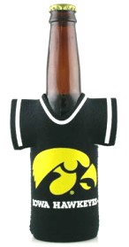 Click here to buy Iowa Hawkeyes Bottle Jersey Holder by Casey.
