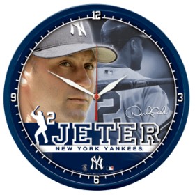 New York Yankees Derek Jeter Wall Clock