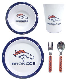 Denver Broncos 5 Piece Children s Dinner Set