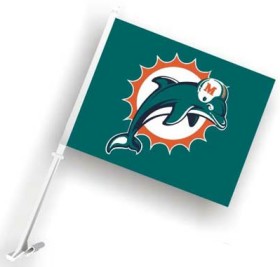 Miami Dolphins Car Flag