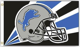 Detroit Lions 3 x5 Helmet Design Flag