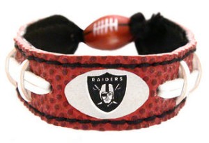 Oakland Raiders Classic Football Bracelet