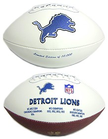 Detroit Lions Embroidered Signature Series Football