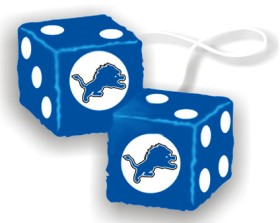 Detroit Lions Fuzzy Dice Detroit Lions Fuzzy Dice