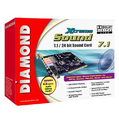 Diamond Multimedia 7.1/24 bit Sound Card xs71ddl