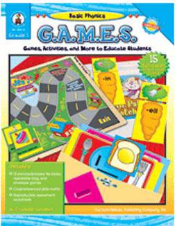 Games Puzzles - CARSON DELLOSA CD-104215 BASIC PHONICS GAMES BOOKS - GAMES And PUZZLES 1