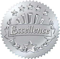 . T-74004 Award Seal Excellence Silver