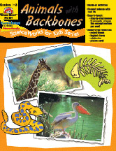 EVAN-MOOR EMC854 ANIMALS WITH BACKBONES GR. 1-3 SCIENCEWORKS FOR KIDS