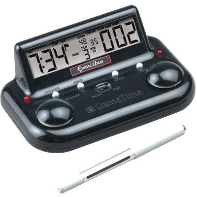 Chess Game Online - Excalibur 750GT-2 Game Time Two Digital Chess Clock
