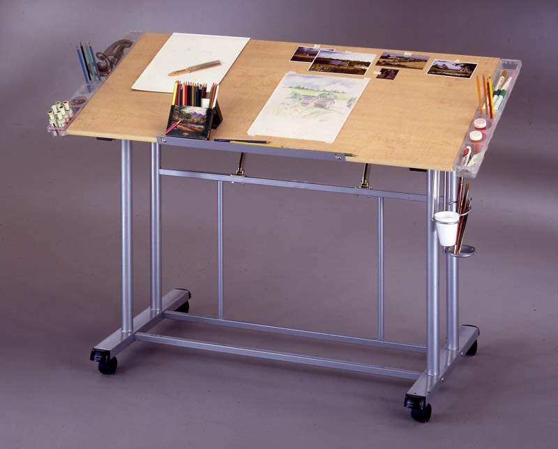 Drawing Table - Home Styles 7050-001 Adjustable Drawing And Craft Table- Maple Top