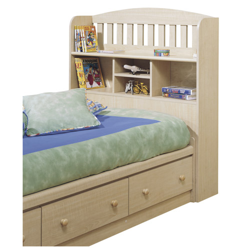 Bookcase Headboards - South Shore Shaker Natural Maple Bookcase Headboard 39 Inch 2713098