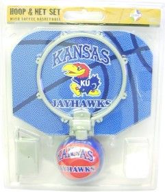 Casey 1509948415 Kansas Jayhawks Basketball Hoop Set