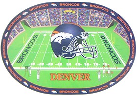 Casey 9413156108 Denver Broncos Set of 4 Placemats
