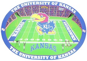 Casey 9413156415 Kansas Jayhawks Set of 4 Placemats