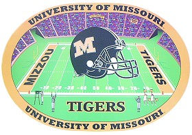 Casey 9413156420 Missouri Tigers Set of 4 Placemats