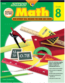CREATIVE TEACHING PRESS CTP8134 ADVANTAGE MATH GR. 8