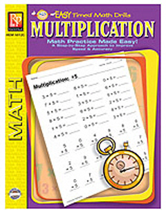 Rem5012c Multiplication Easy Timed Math Drills
