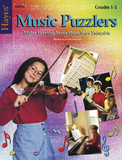 HAYES SCHOOL PUBLISHING H-M86R MUSIC PUZZLERS BOOK 1 GR. 1-2