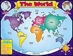 Tf-2141 World Map Friendly Chart