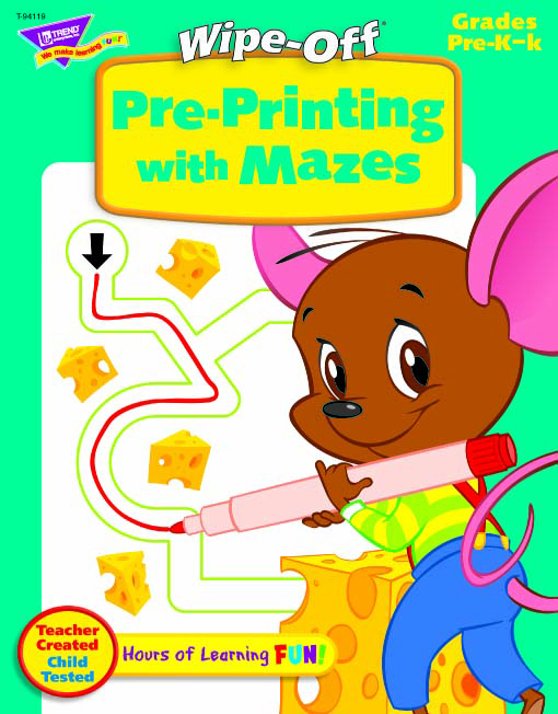 Click here to buy TREND ENTERPRISES INC. T-94124 PRE-PRINTING MAZES... by TREND ENTERPRISES INC..