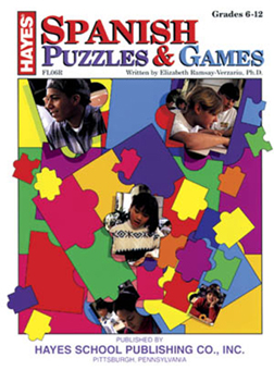 Games Puzzles - HAYES SCHOOL PUBLISHING H-FL06R SPANISH PUZZLES And GAMES