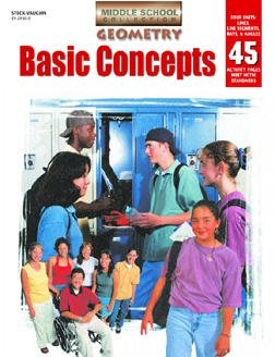 HARCOURT SCHOOL SUPPLY SV 29300 BASIC CONCEPTS MIDDLE SCHOOL GEOMETRY