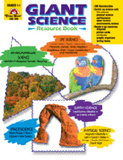 EVAN-MOOR EMC398 GIANT SCIENCE RESOURCE BOOK GR. 1-6