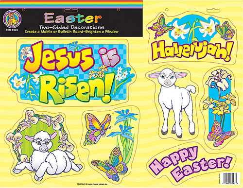 TEACHER CREATED RESOURCES TCR7043 EASTER TWO-SIDED DECORATION