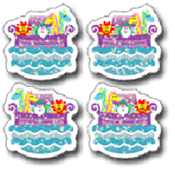 CARSON DELLOSA CD-2181 DAZZLE STICKERS NOAHS ARK by CARSON DELLOSA