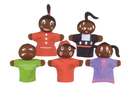 Kids Toys - GET READY KIDS FORMERLY MT And B MTB421 HOW AM I FEELING HAND PUPPETS AFRI CAN AMERICAN