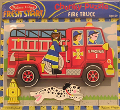 Puzzle Games Online - LIGHTS CAMERA INTERACTION LCI3721 FIRE TRUCK CHUNKY PUZZLE
