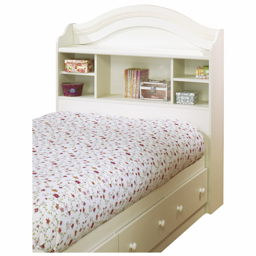 Bookcase Headboards - South Shore Summer Breeze Country Vanilla Cream Bookcase Headboard 3210098