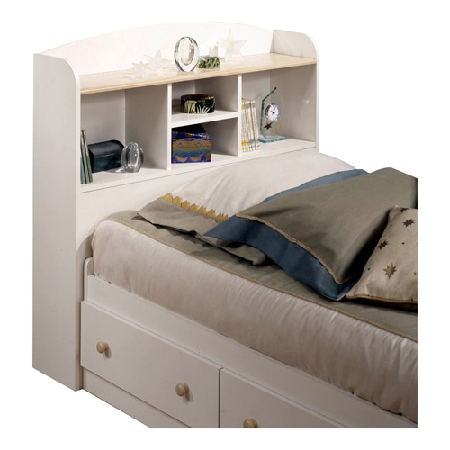 South Shore Shaker Pure White Maple Bookcase Headboard 39 Inch 3263097