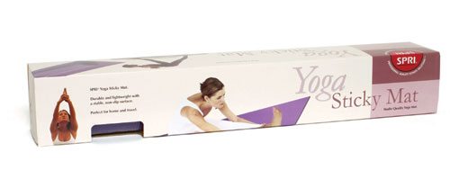 Sticky Yoga Mat - SPRI YM-R2 Yoga Sticky Mat Purple 24 Inch X 68 Inch X 1/8 Inch