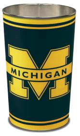 Michigan Wolverines 15 Waste Basket