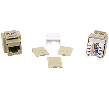 Cables To Go 03790 CAT 5E RJ45 KEYSTONE JACK IVORY