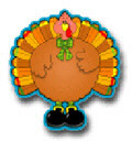 CARSON DELLOSA CD-5529 COLORFUL CUT-OUTS TURKEYS-36/PK SINGLE DESIGN