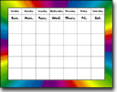 CARSON DELLOSA CD-8712 CHART CALENDAR RAINBOW-22 X... by CARSON DELLOSA