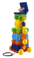Chicco Toys - CHICCO USA CHI69375 STACK And POP CIRCUS TRAIN