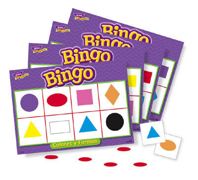 Puzzles - TREND ENTERPRISES T-6074 BINGO DE COLORES Y FIGURAS OLD T086
