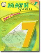 Math Games Puzzles - CARSON DELLOSA CD-404003 MATH GAMES-GRADE 7