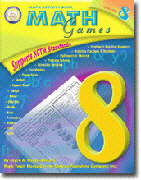Math Games Puzzles - CARSON DELLOSA CD-404004 MATH GAMES-GRADE 8