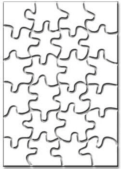 Blank Puzzles - FRANK SCHAFFER PUBLICATIONS IF-969 BLANK PUZZLES RECTANGLE-12/PK 5-1/2 X 8