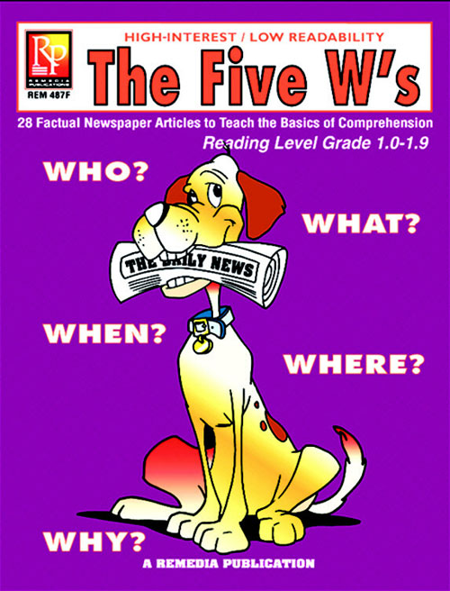 Rem487f The Five Ws 1st Grade Readin-g Level
