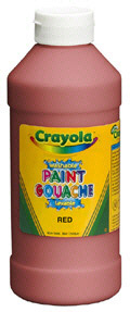 Black Crayola - CRAYOLA LLC FORMERLY BINNEY And SMITH BIN201651 WASHABLE PAINT 16 OZ BLACK