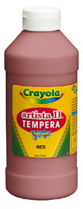 CRAYOLA LLC FORMERLY BINNEY And SMITH BIN311507 TEMPERA PAINT 16 OZ BROWN