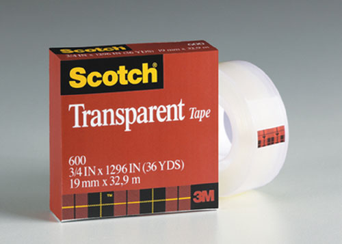 3M COMPANY MMM600341296 TAPE TRANSPARENT FILM 3/4 X 1296