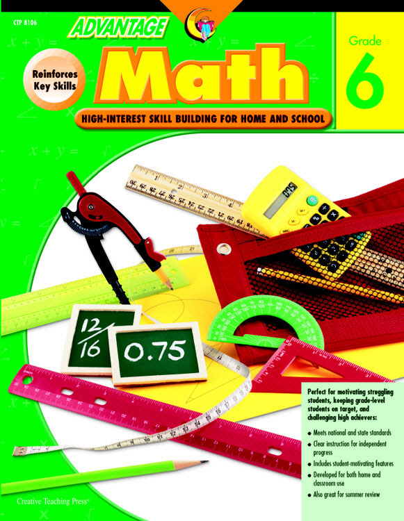 CREATIVE TEACHING PRESS CTP8106 ADVANTAGE MATH-GR. 6