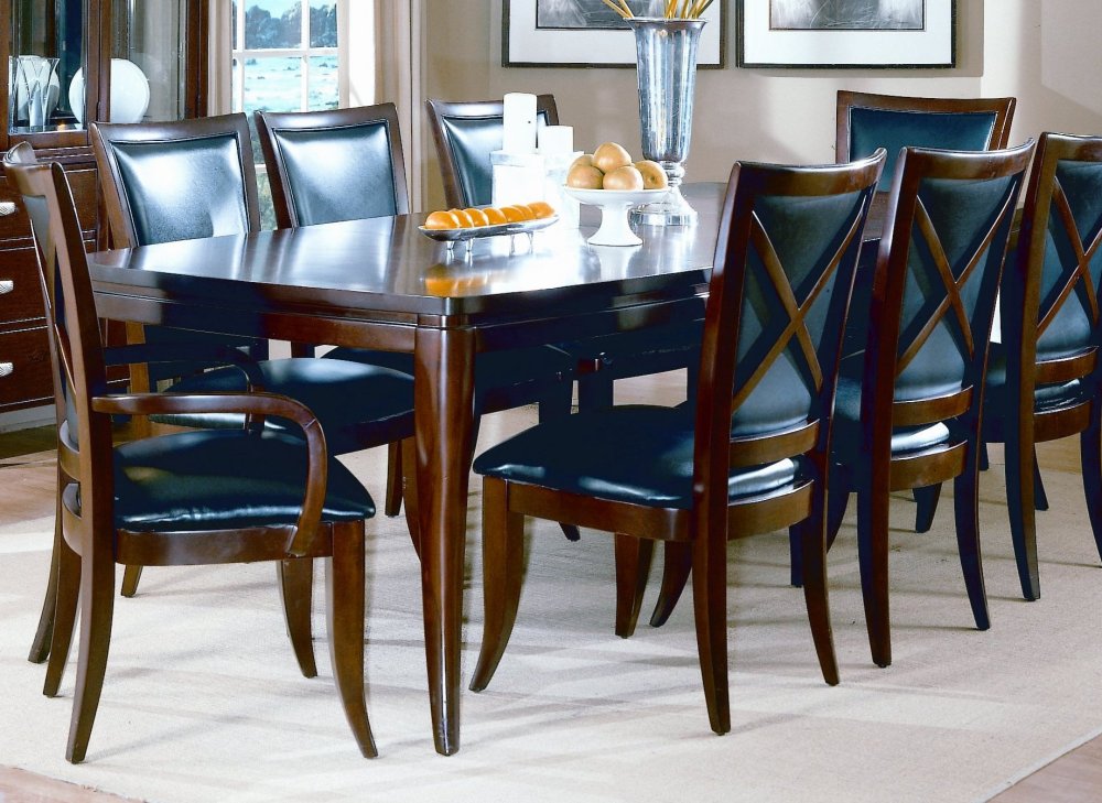 Cherry Dining Tables - Home Elegance 589-106 Dining Table With Two 18' ' Leaves In Ebonized Cherry