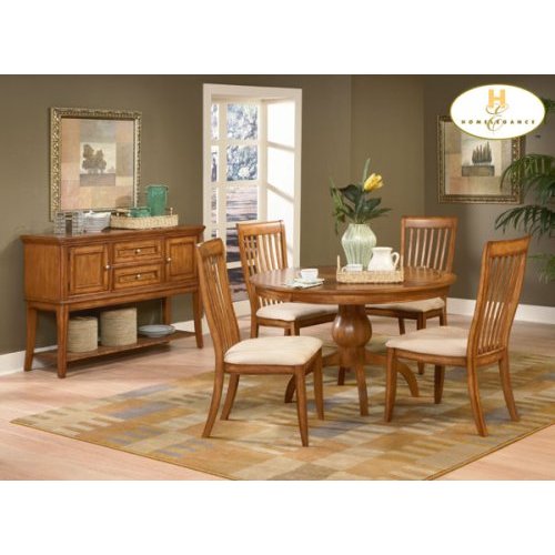 Oak Tables - Home Elegance 982-54 Oak Round Dining Table
